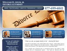 Tablet Screenshot of dothandivorce.com